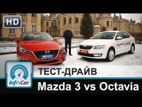 Сравнительный тест-драйв Mazda 3 и Skoda Octavia от InfoCar.ua